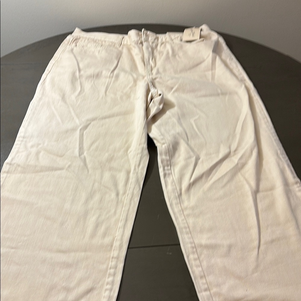 Universal Off-White Wide Leg Jeans
